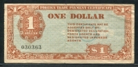 미국 1946, 일본 대외 무역 지불 증명서 $1 WW II 미품