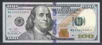미국 2013년 100달러 리피터 노트 ( Repeater note ) 미사용