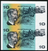 호주 Australia 1991, 10 Dollars, P45g, 2장 연결권 미사용