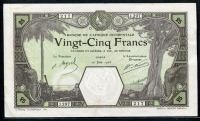 프랑스령 서아프리카 French West Africa 1920-1926 , 25 Francs, P7Bc, 미품