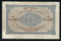 자르  Saar 1919, 50 Centimes, P1, 미품