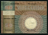 네덜란드 Netherlands 1931, 50 Gulden, BQ078236, P47, 미품