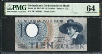 네덜란드 Netherland s1943-1944 , 10 Gulden, P59, PMG 64 미사용