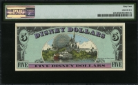 미국 1988, 5 디즈니 달러, PMG 64 미사용