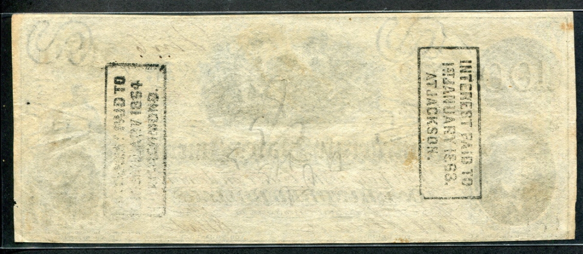미국 1862-1863 아메리카 남부 연합 100 달러 준미사용