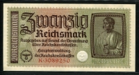 독일 Germany 1940-1945 20 Reichsmark PR139 미사용