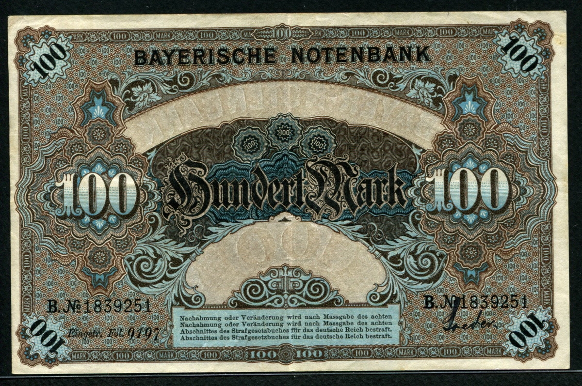독일 German States 1900 100 Mark,S922 미품+