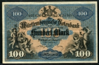 독일 German States 1911 100 Mark S979c 미품+