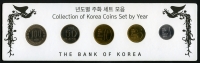 한국은행 1982년 주화세트모음 5종 미사용 (100,50,10,5,1원, 5원 발행량 10만개)