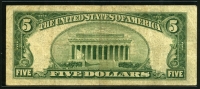 미국 1953년 A 5달러 블루실 스타노트 보충권 사용제