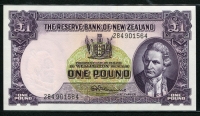 뉴질랜드 New Zealand 1967 1 Pound P159d 미사용