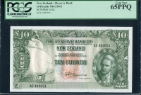 뉴질랜드 New Zealand 1960-1967 10 Pounds P161d PCGS 65 PPQ 완전미사용