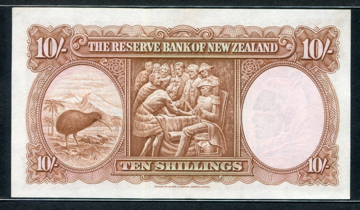 뉴질랜드 New Zealand 1967 10 Shillings P158d 미품