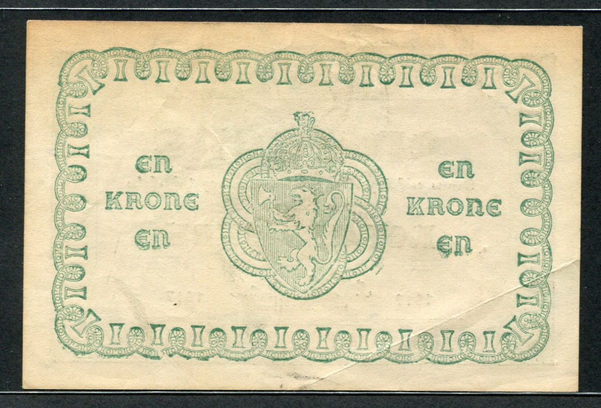 노르웨이 Norway 1917 1 Krone P13 극미품
