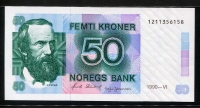 노르웨이 Norway 1990 50 Kroner P42c 미사용