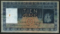 네덜란드 Netherlands 1935 10 Gulden, P49 미품
