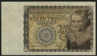네덜란드 Netherlands 1940 25 Gulden P57 미품