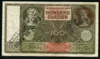 네덜란드 Netherlands 1941 100 Gulden P51b 미품~극미품
