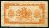 네덜란드 Netherlands 1943 2 1/2 Gulden P65 미품