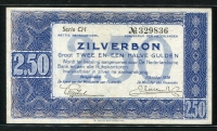 네덜란드 Netherlands 1938 2 1/2 Gulden P62 미사용