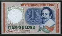 네덜란드 Netherlands 1953 10 Gulden P85 미사용