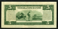 네덜란드령 인디 Netherlands Indies 1943 5 Gulden P113 미사용