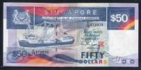 싱가포르 Singapore 1987 50 Dollars P22 미사용