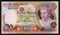 아일랜드 Ireland Northern 1987 Allied Irish Banks Ltd 1987 20 Pounds P8b 미사용