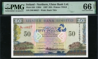 아일랜드 Ireland Northern 1997 50 Pounds P338 PMG 66 EPQ 완전미사용