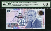 아일랜드 Ireland Northern 2006 20 Pounds P207b PMG 66 EPQ 완전미사용