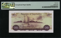 세이셸 Seychelles 1977 20 Rupees P20a PMG 66 EPQ 완전미사용GEM UNC