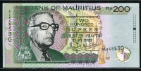 모리셔스 Mauritius 2001 200 Rupees P52b 미사용