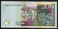 모리셔스 Mauritius 2001 200 Rupees P52b 미사용