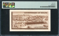 몰타 Malta 1949 ( 1963 ) 1 Pound P26a PMG 64 미사용