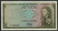 몰타 Malta 1967 ( 1969 ) 1Pound P29 준미사용