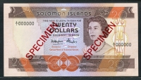 솔로몬 Solomon Islands 1984 Specimen 20 Dollars P12 미사용