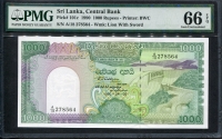 스리랑카 Sri Lanka 1989-1990 1000 Rupees P101c PMG 66 EPQ 완전미사용