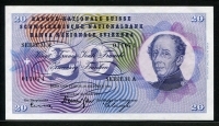 스위스 Switzerland 1961 20 Franken P46i 미사용