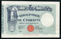 이탈리아 Italy 1934 50 Lire P47c 극미품
