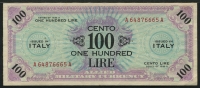 이탈리아 Italy 1943 A, 군표 100 Lire M21a 미품