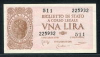 이탈리아 Italy 1944 1 Lira P29 미사용