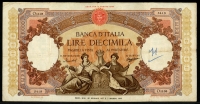 이탈리아 Italy 1948-1962 ( 1957 ) 10000 Lire, P89c 미품 (앞면 사진으로 확인하세요 )
