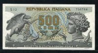 이탈리아 Italy 1966-1970 ( 1966 ) 500 Lire P93a 미사용