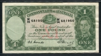 호주 Australia 1949 1 Pound P26c 미품