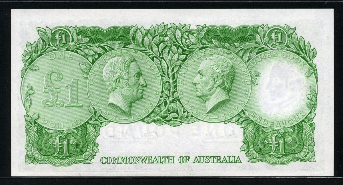 호주 Australia 1961-1965 1 Pound P34a 미사용