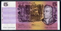 호주 Australia 1985 5 Dollars P44e 극미품
