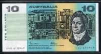 호주 Australia 1985 10 Dollars P45e Signature R. A. Johnston and B. W. Fraser P45e 미사용