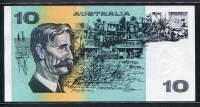 호주 Australia 1985 10 Dollars P45e Signature R. A. Johnston and B. W. Fraser P45e 미사용