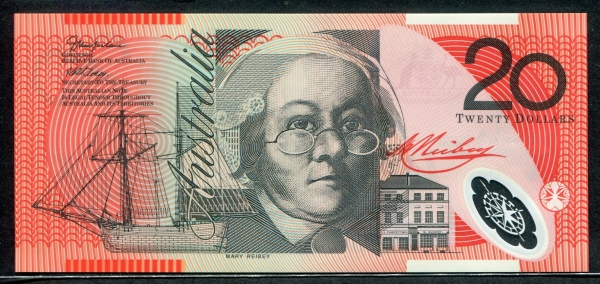 호주 Australia 2003 20 Dollars P59b 폴리머 미사용