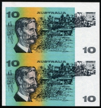 호주 Australia 1991 10 Dollars B.W.Fraser,A.S.Cole P45g 2장 연결권 미사용